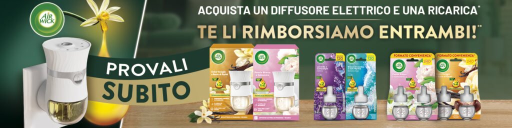 Cashback Airwick Tigotà: rimborso fino a 8,98€