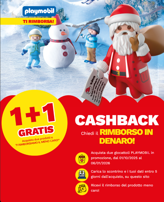 Playmobil ti rimborsa 2025: fino a 130€ sul meno caro