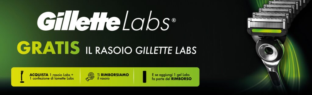 Cashback Gillette Labs: 100% fino a 29,99€